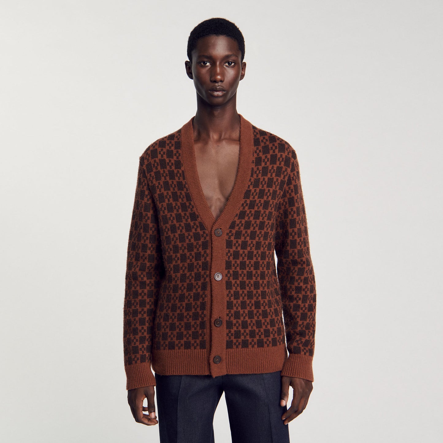 Cross Cardigan Cognac