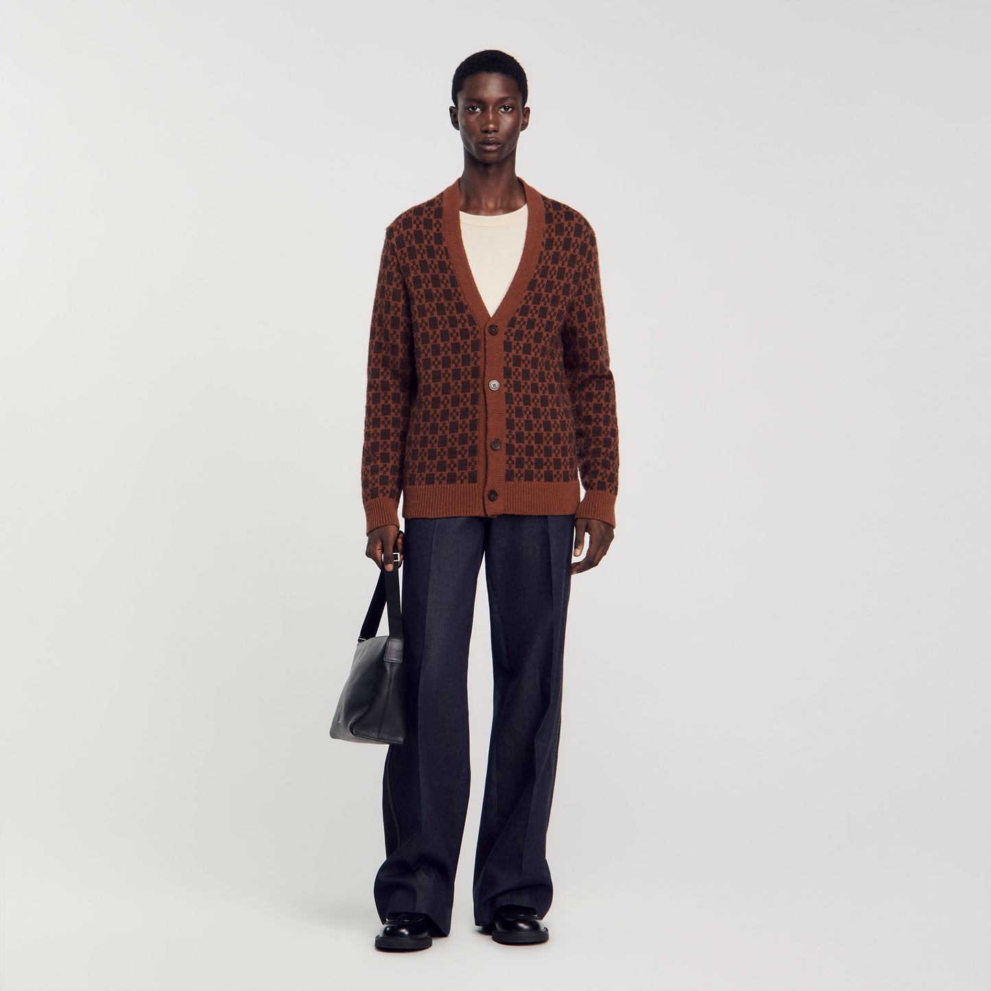Cross Cardigan Cognac