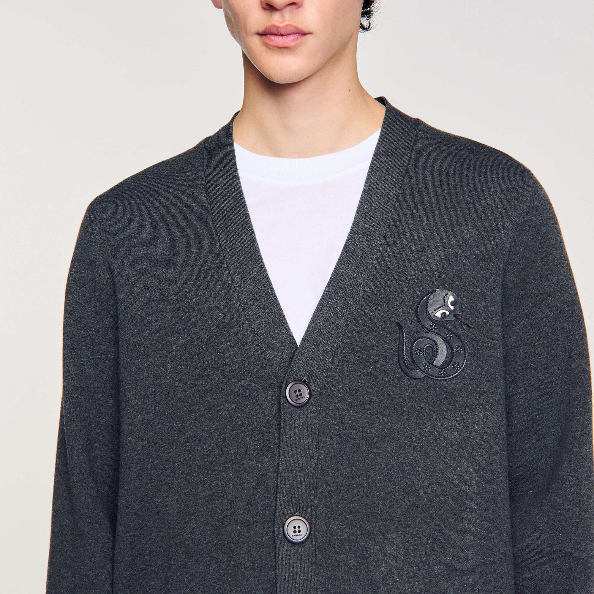 Snake Cardigan Lime