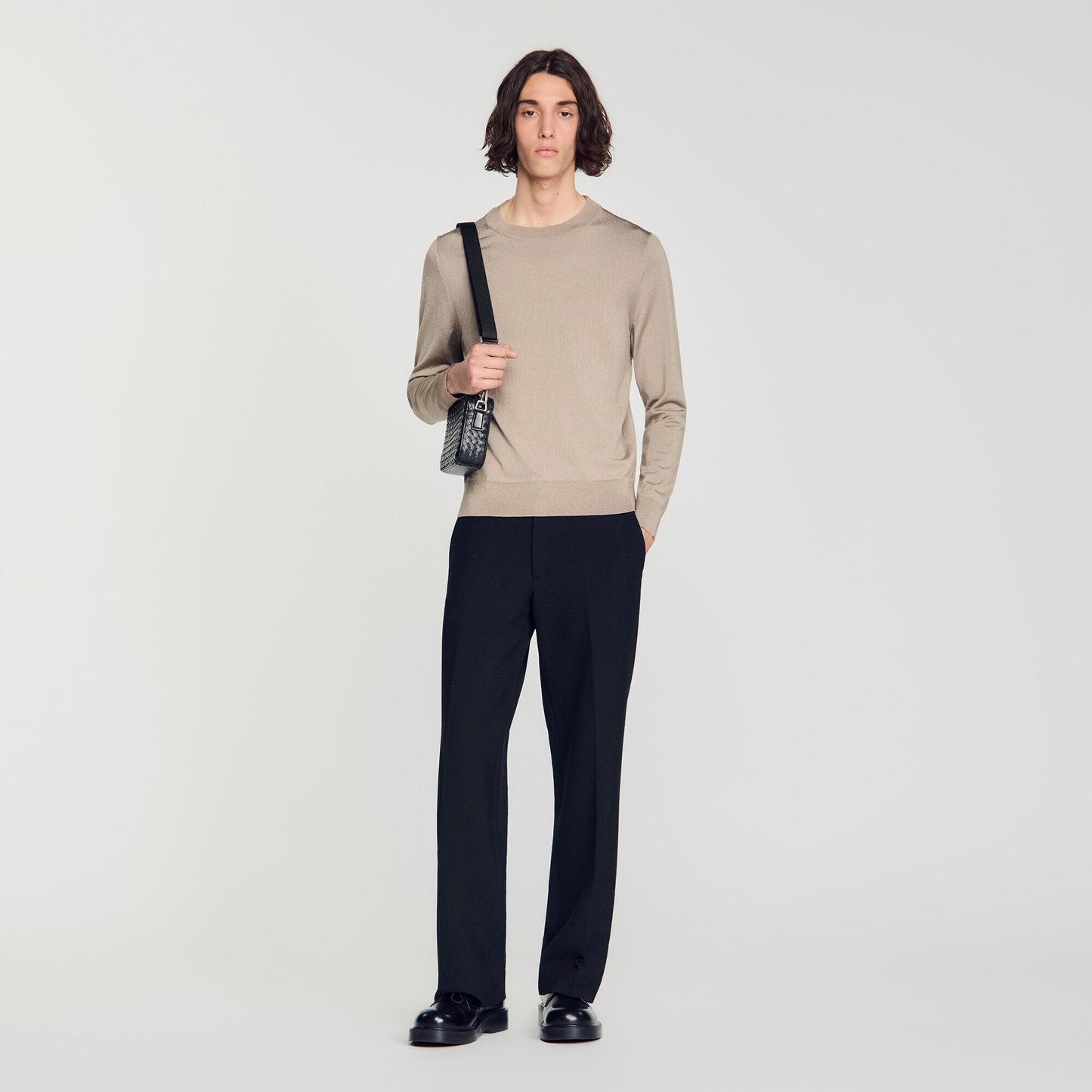 Pablo Crewneck  Knit Jumper Light Taupe