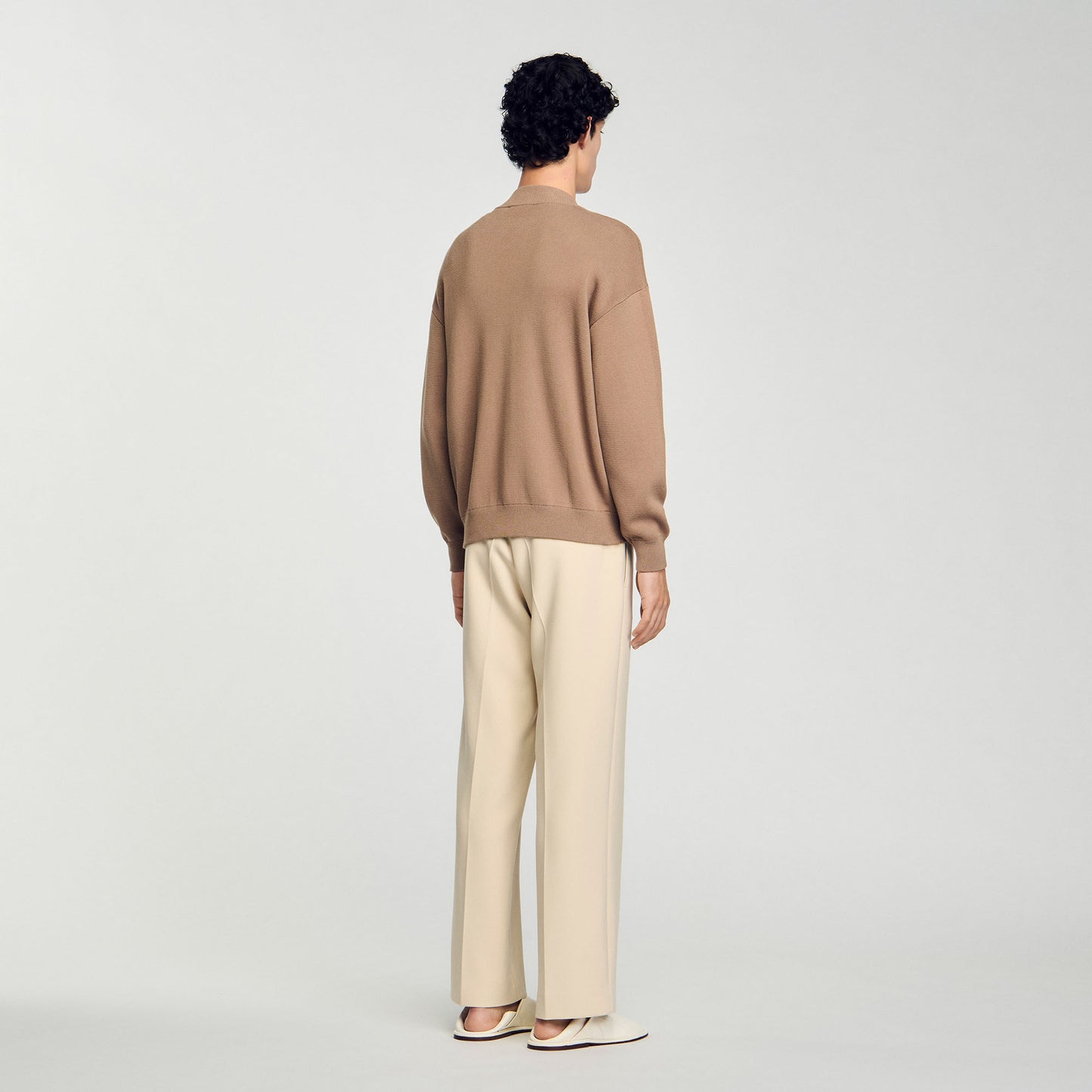 Dark Sand Knit Jacket