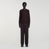 Rice Cotton Textured Knit Jumper Chocolate