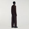 Rice Cotton Textured Knit Jumper Chocolate