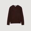 Rice Cotton Textured Knit Jumper Chocolate