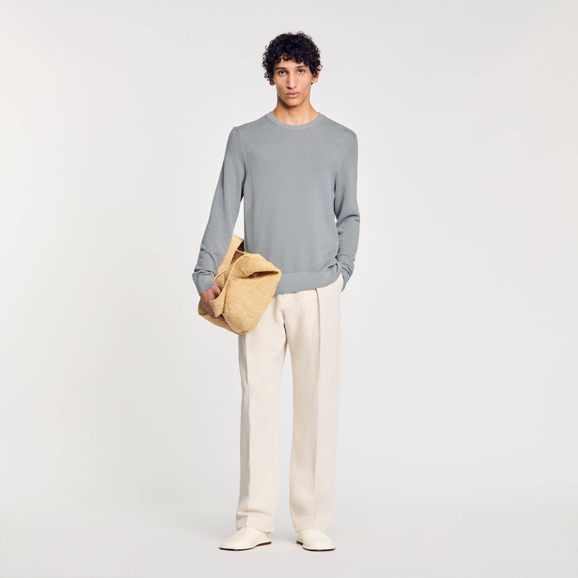 Textured Knit Jumper Lime