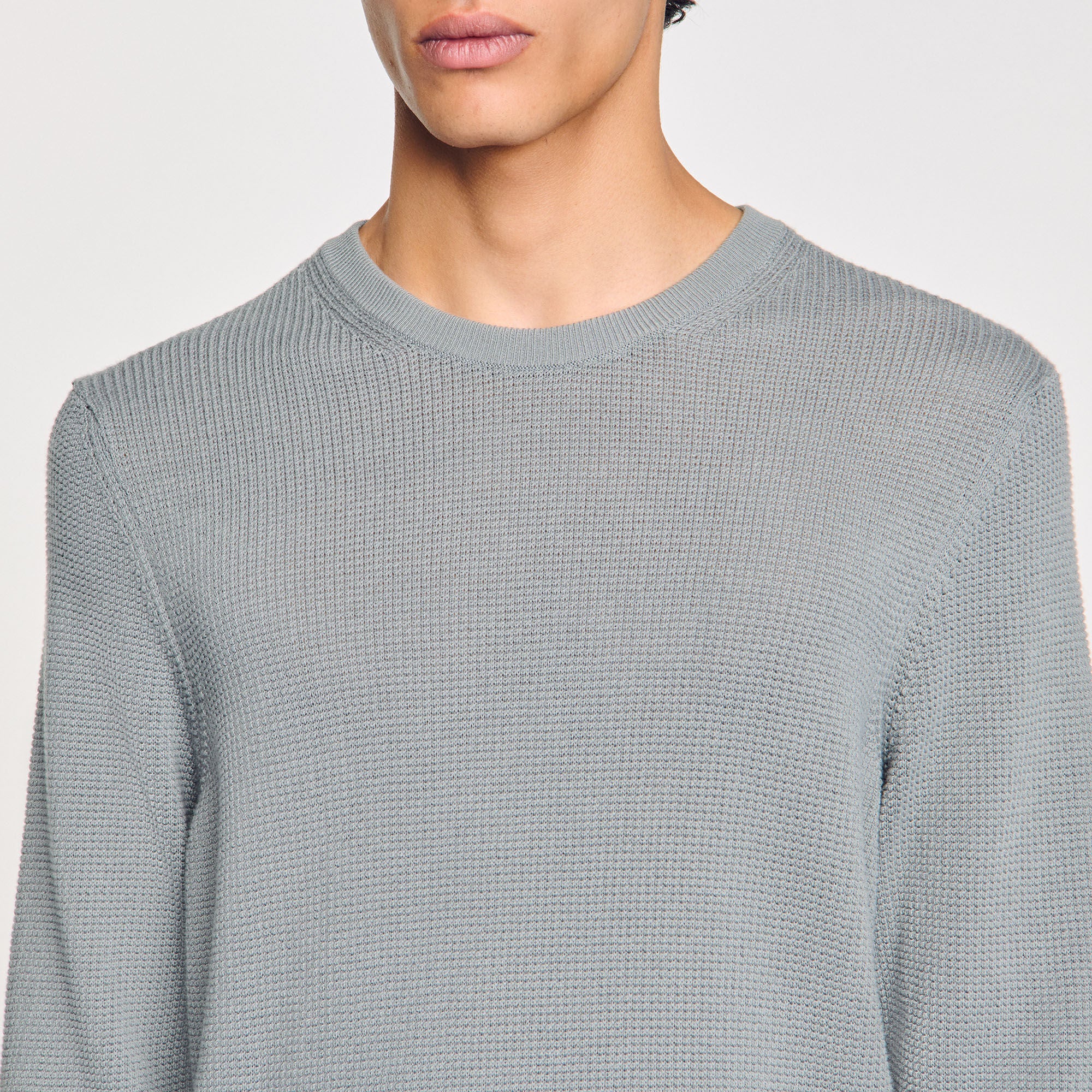Textured Knit Jumper Lime