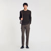 Textured Knit Jumper Dark Kaki