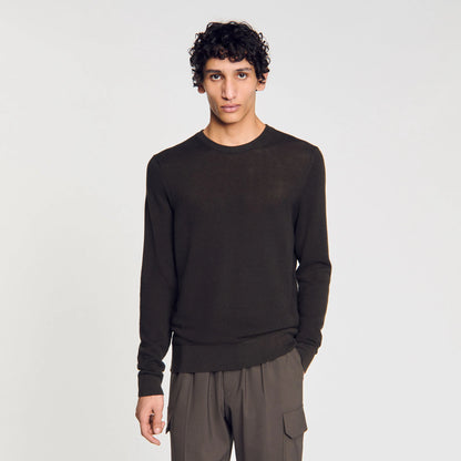 Textured Knit Jumper Dark Kaki