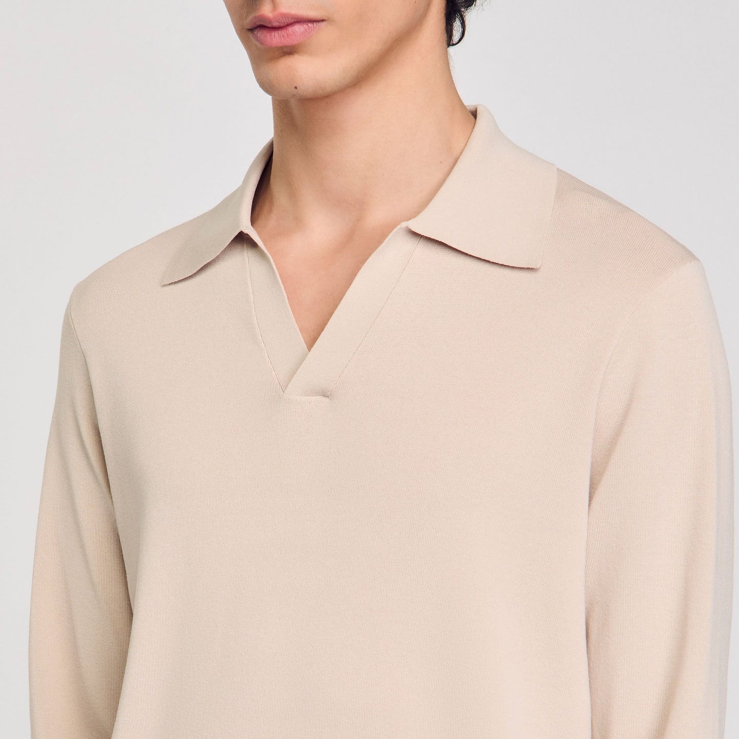 Polo Fabrizio V Knit Polo Shirt Oats