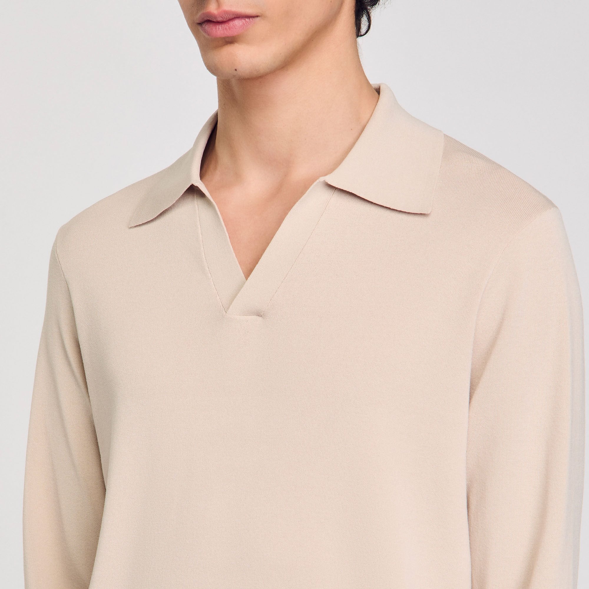 Polo Fabrizio V Knit Polo Shirt Oats