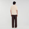 Crochet Polo Cotton Polo Shirt With Polo Collar Butter Cream
