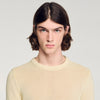 Cotton Knit Tee Fine Knit T-Shirt Butter Cream