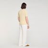 Cotton Knit Tee Fine Knit T-Shirt Butter Cream