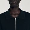 Zip Cardigan Zip-up cardigan Black