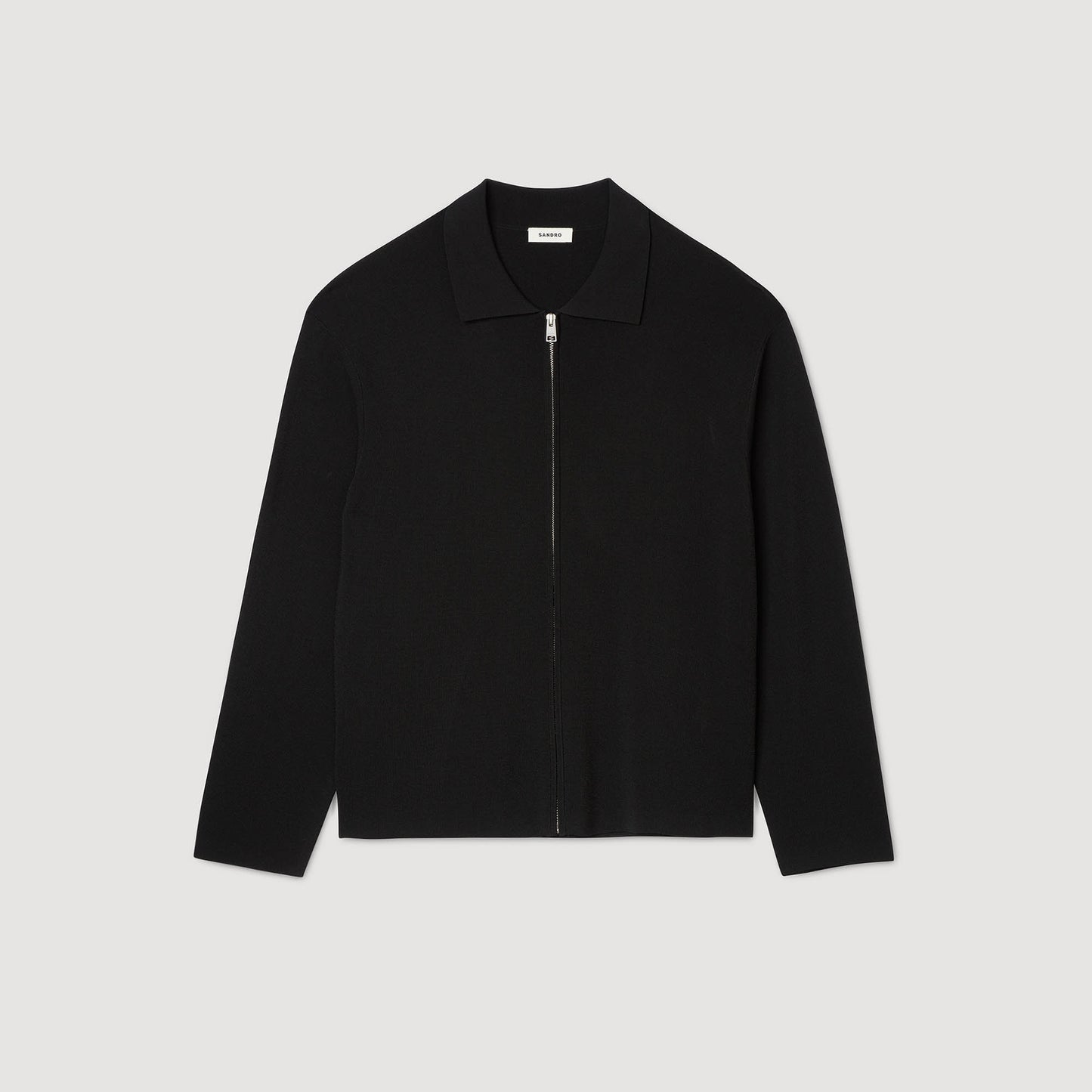 Zip Cardigan Zip-up cardigan Black