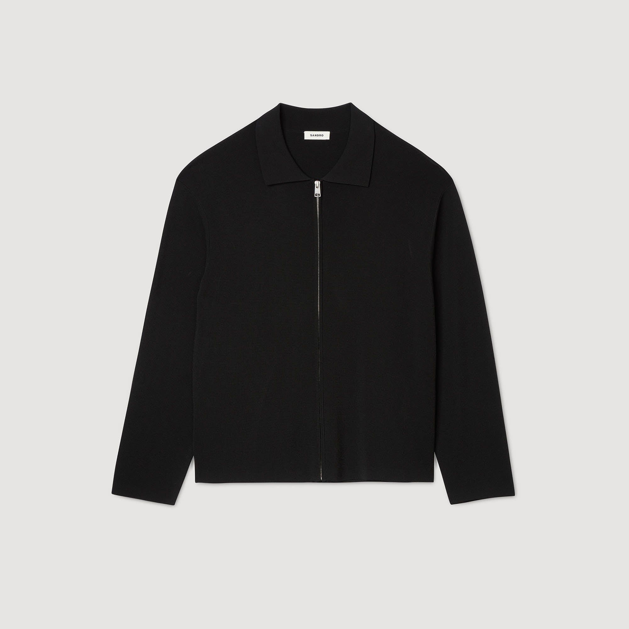 Zip Cardigan Zip-up cardigan Black