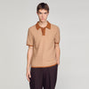 Square Cross Polo Shirt Camel