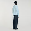 Honeycomb Pull Honeycomb Stitch Wool Jumper Sky Blue