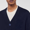 Big 4S Rope Cardigan Cardigan With Rope Embroidery Navy Blue