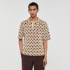 Terry Rope Shirt Rope Jacquard Cardigan Shirt Butter Cream
