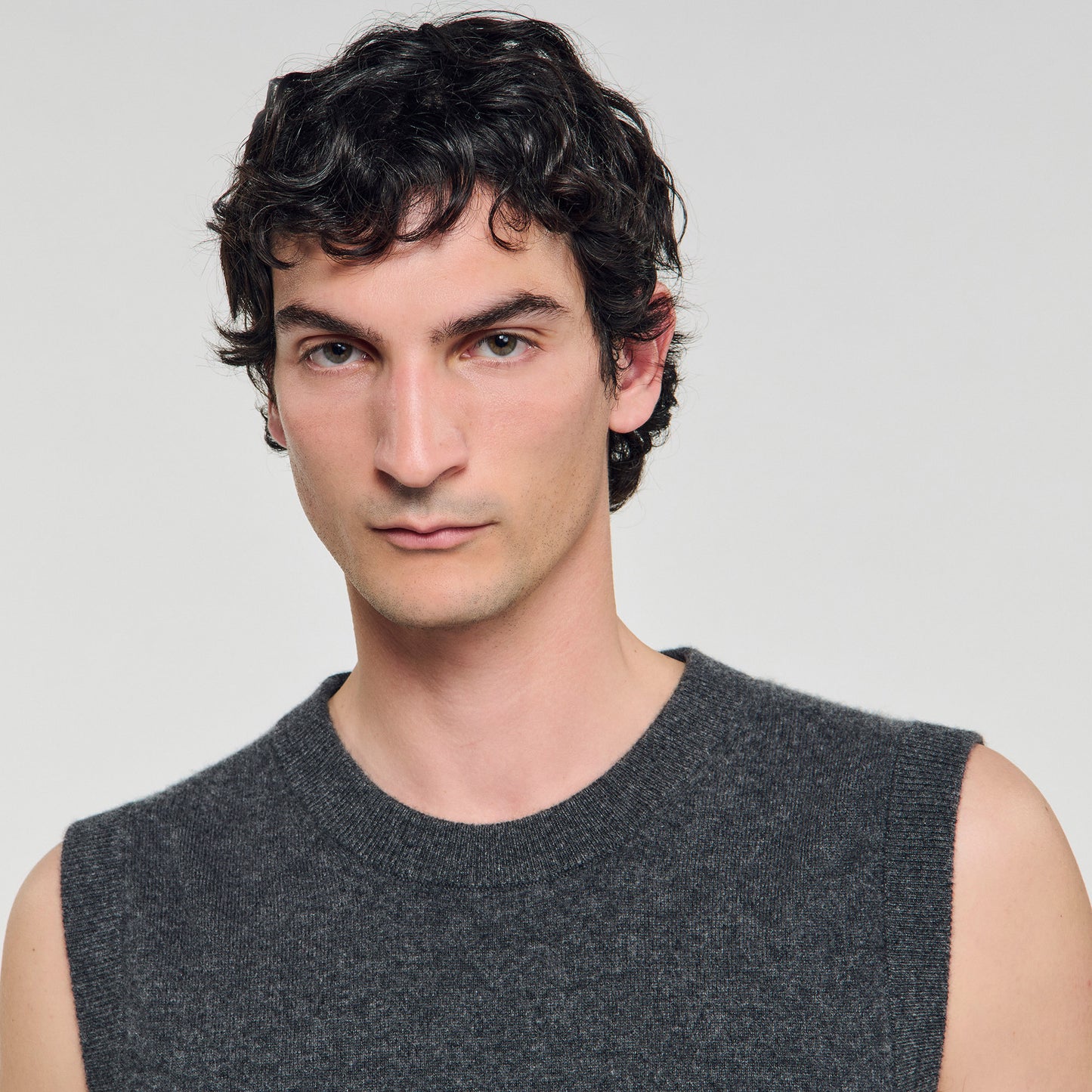 Tank Cashmere Cashmere Vest Top Heather Charcoal