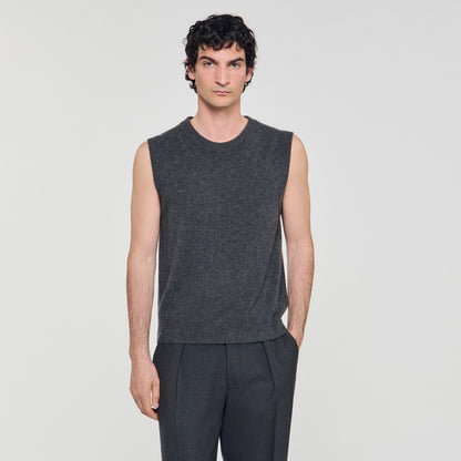 Tank Cashmere Cashmere Vest Top Heather Charcoal