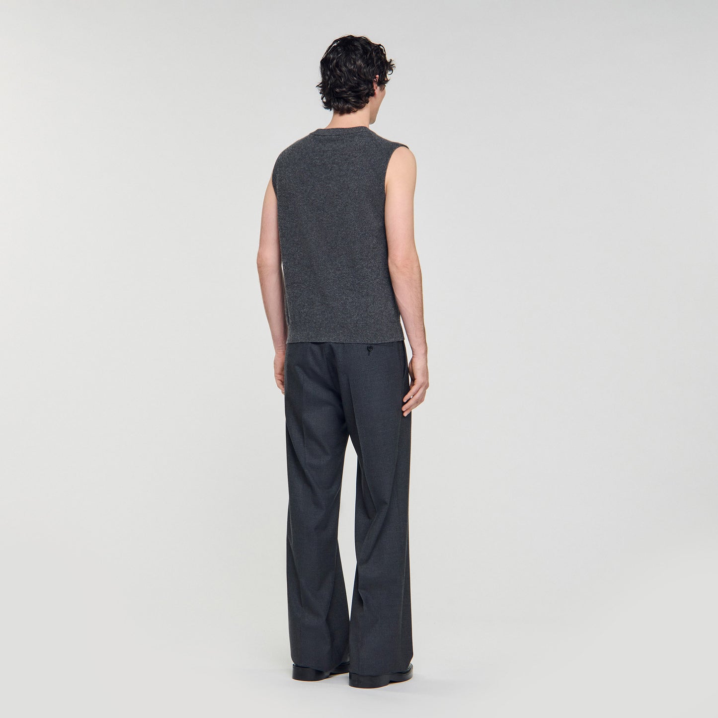 Tank Cashmere Cashmere Vest Top Heather Charcoal