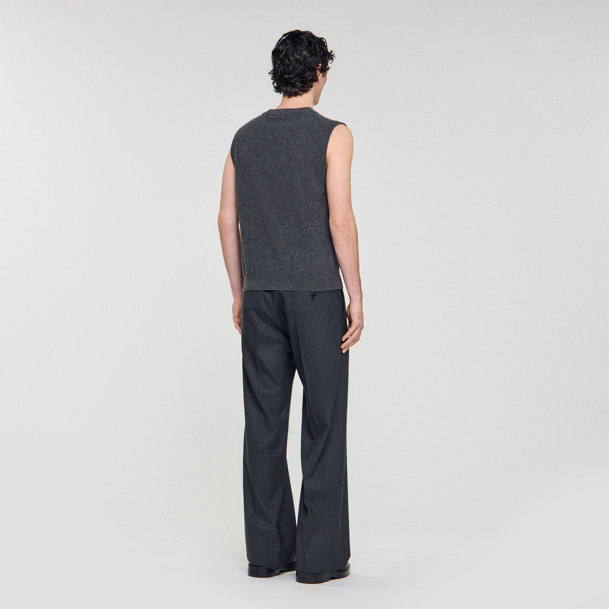 Tank Cashmere Cashmere Vest Top Heather Charcoal