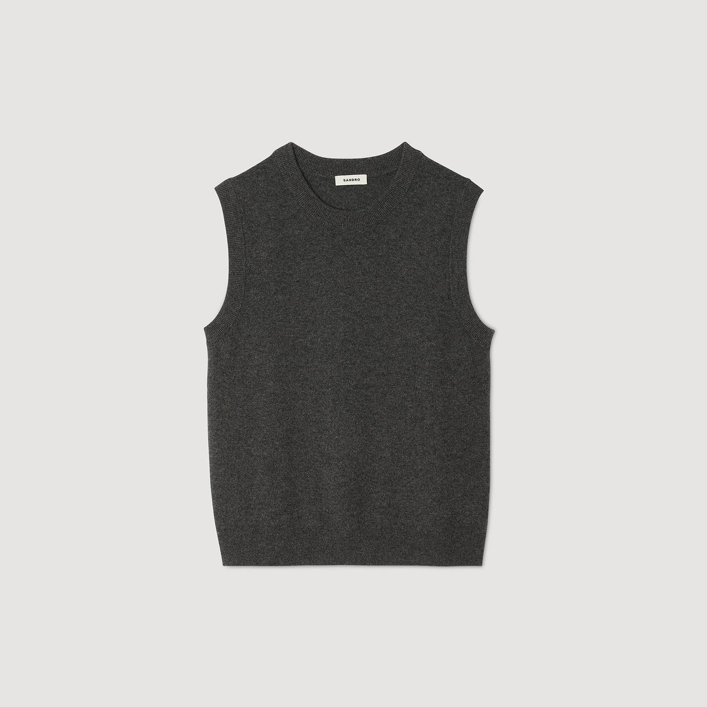 Tank Cashmere Cashmere Vest Top Heather Charcoal