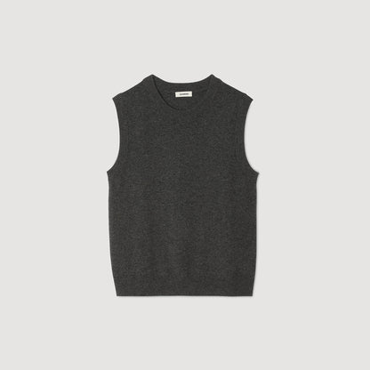 Tank Cashmere Cashmere Vest Top Heather Charcoal