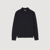 Industrial Wool jumper with high neck Midnight Blue