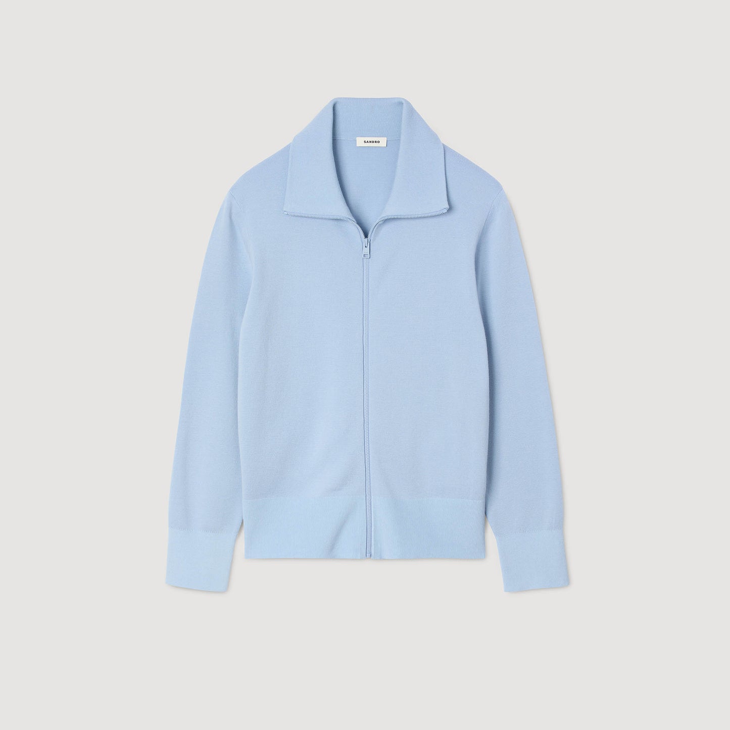Trucker Cardigan Wool Trucker Jacket Sky Blue