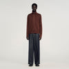 Trucker Cardigan Wool Trucker Jumper Chocolate