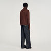 Trucker Cardigan Wool Trucker Jumper Chocolate