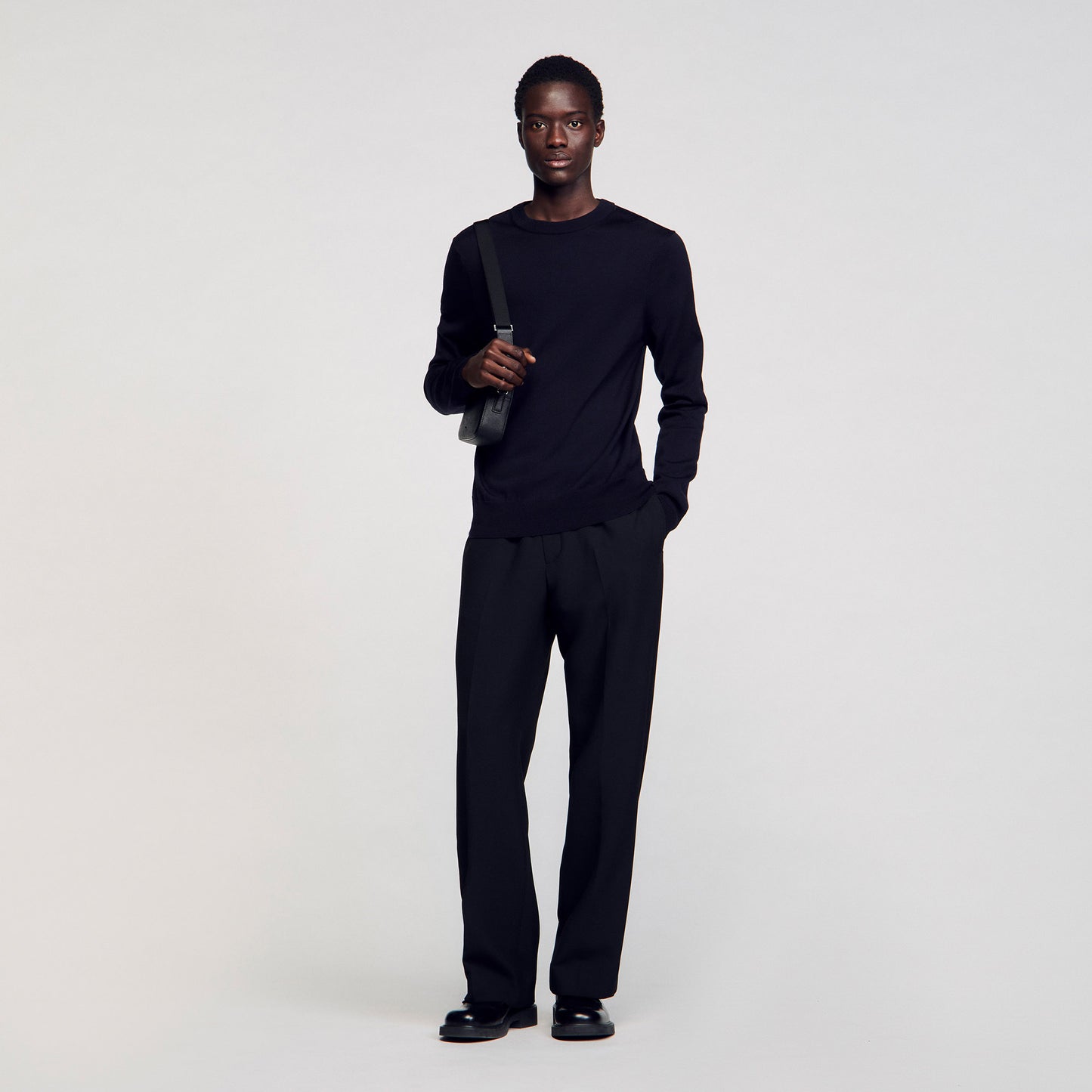 Crew Merinos Wool jumper Navy Blue