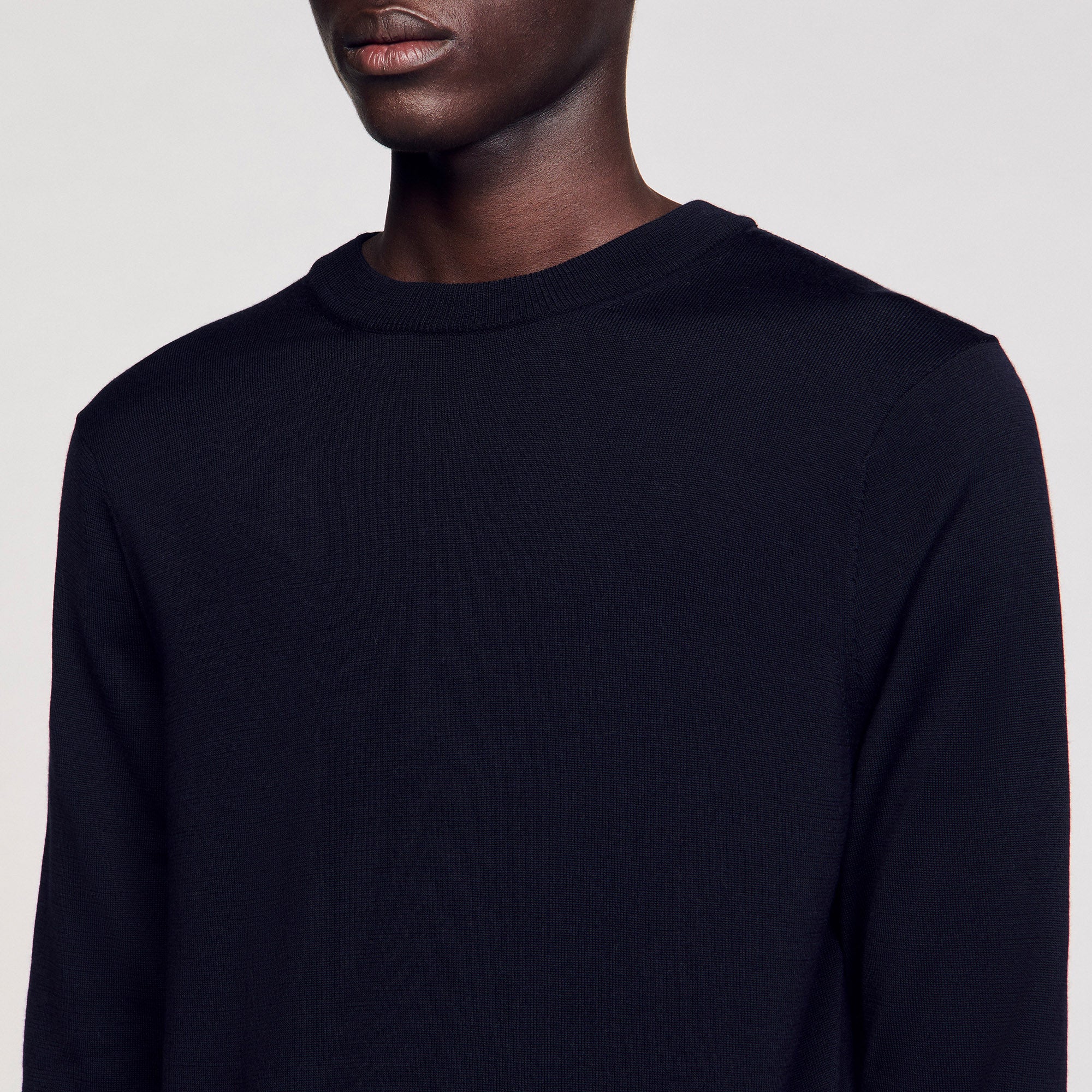 Crew Merinos Wool jumper Navy Blue