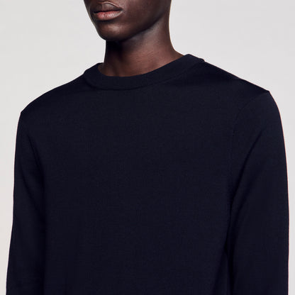 Crew Merinos Wool jumper Navy Blue