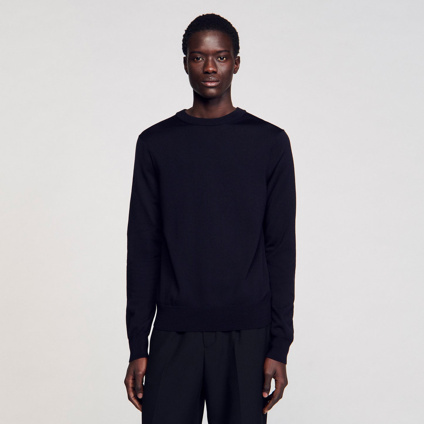Crew Merinos Wool jumper Navy Blue