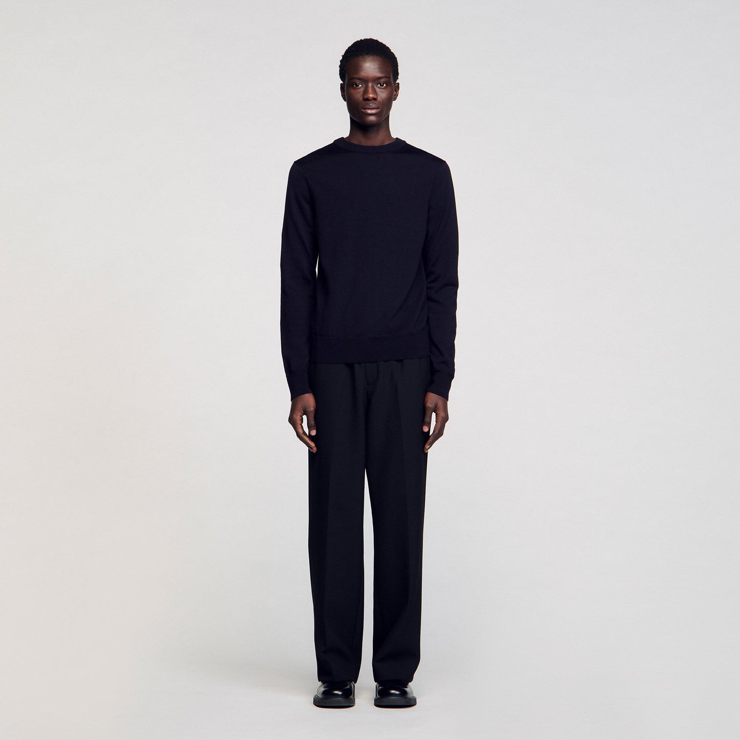 Crew Merinos Wool jumper Navy Blue