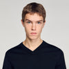 Pablo V Tee Short-Sleeve V-Neck Polo Shirt BLACK