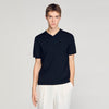 Pablo V Tee Short-Sleeve V-Neck Polo Shirt BLACK