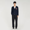 Horse Cardigan Long-Sleeved Embroidered Cardigan Midnight Blue
