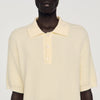 Manuel Polo Waffle-Texture Cotton Polo Butter Cream