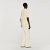 Manuel Polo Waffle-Texture Cotton Polo Butter Cream