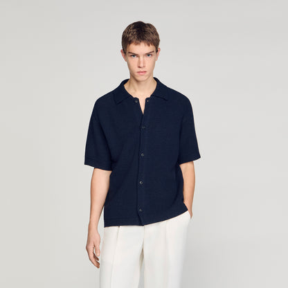 Jute Shirt Navy Blue