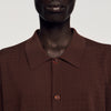 Chemise Sunset Openwork Shirt Chocolate
