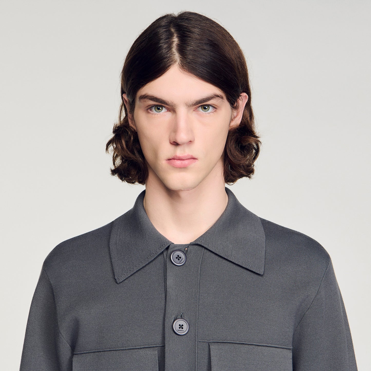 Home Cardigan Milano Knit Jacket Dark Grey