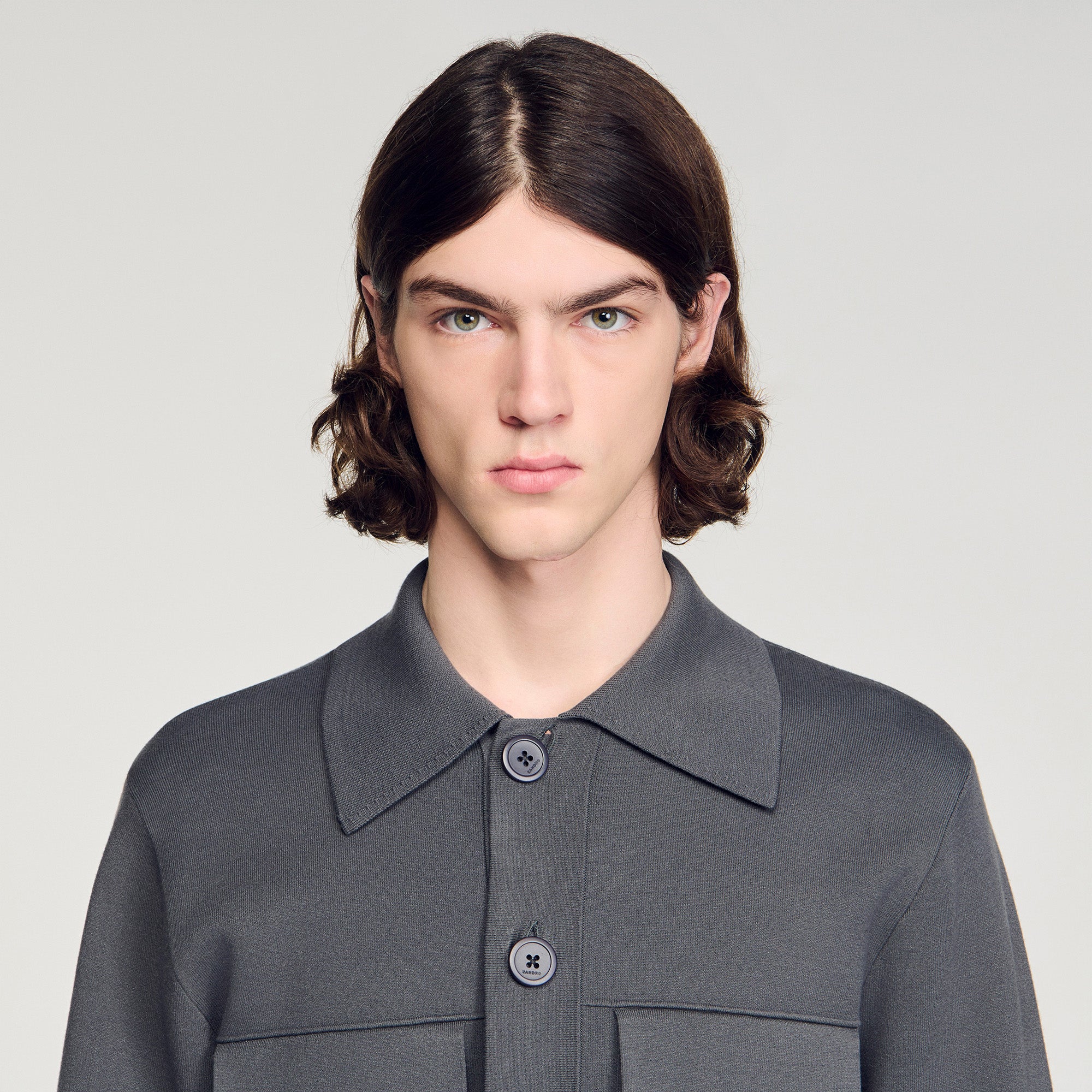 Home Cardigan Milano Knit Jacket Dark Grey