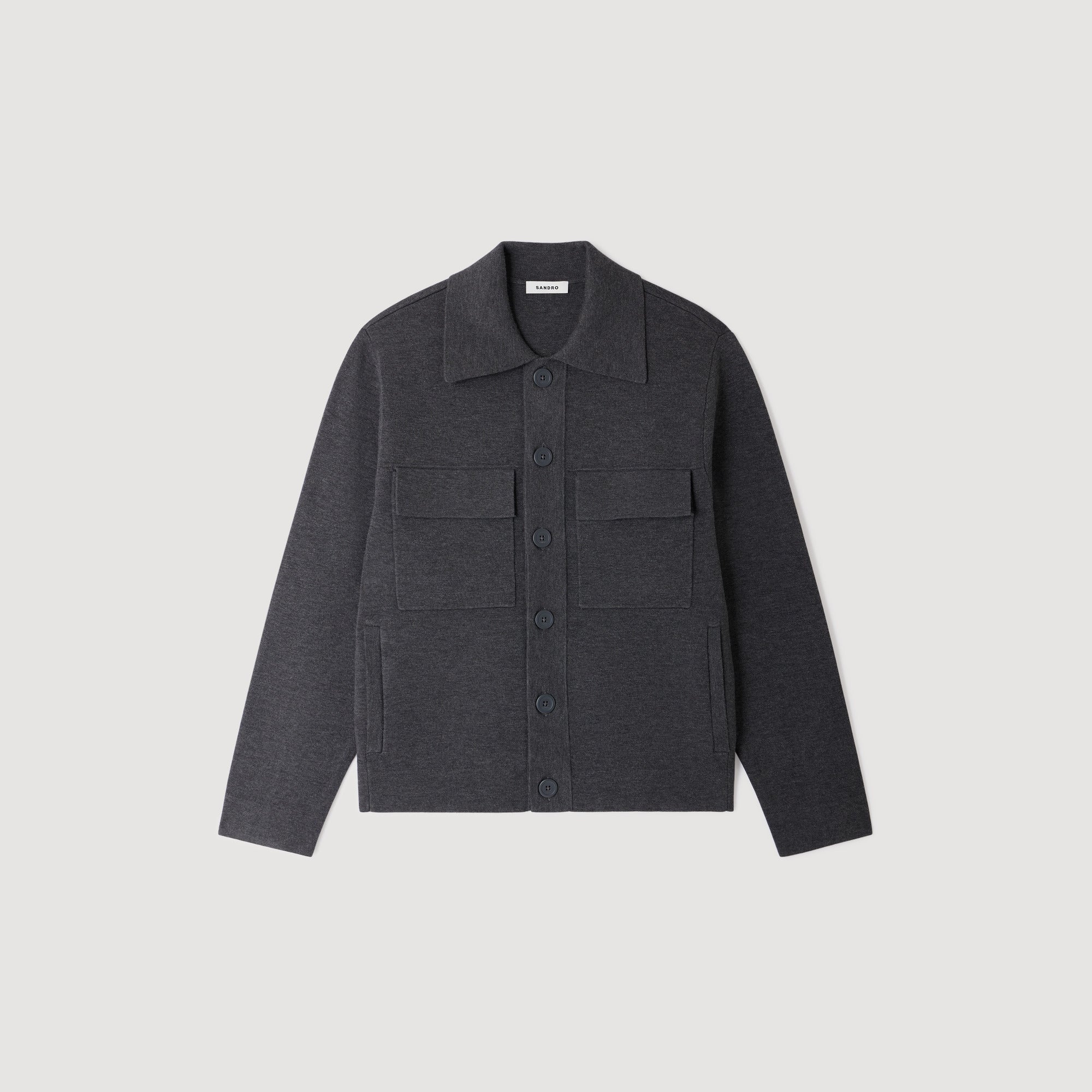 Home Cardigan Milano Knit Jacket Dark Grey