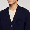Crochet Flower Cardigan Flower Crochet Cardigan Navy Blue